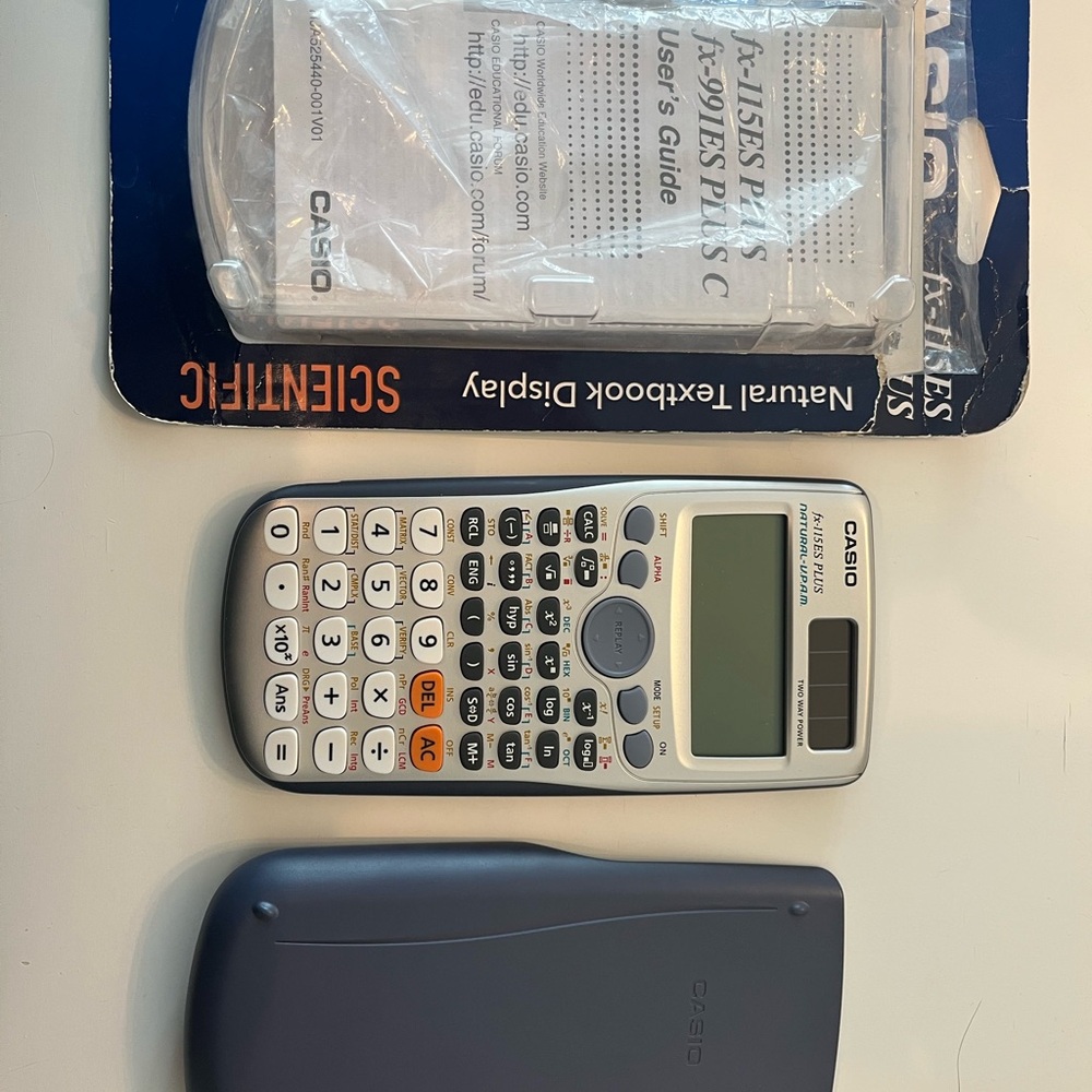 Casio Silver and Black Scientific Calculator